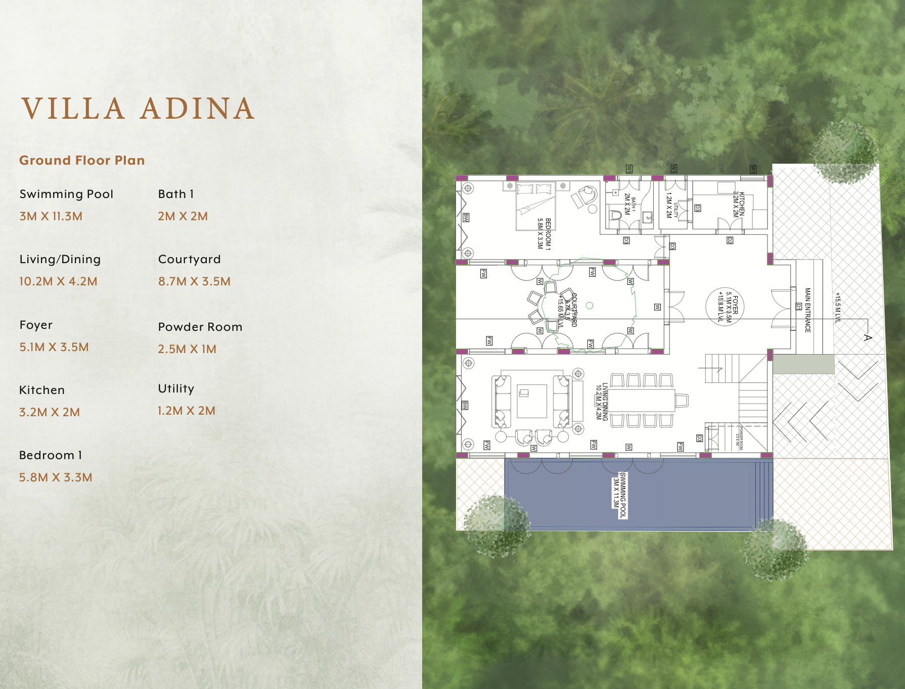 Luxury villa adina