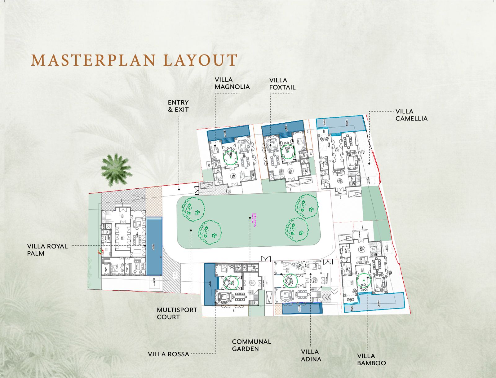 Luxury villa master layout